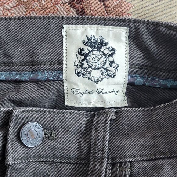 English Laundry Jeans Mens 32x28* Brown Straight Leg Stretch 5 Pocket Pants - Picture 10 of 13